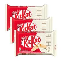 Kit 3 Chocolate Kit Kat 41,5g Nestle Kitkat Sabor Branco Kit 3 Chocolate Kit Kat 41,5g Nestle Kitkat Sabor Branco