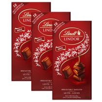 Kit 3 Chocolate Lindt Lindor ao Leite com Recheio Cremoso 100g Kit 3 Chocolate Lindt Lindor ao Leite com Recheio Cremoso 100g