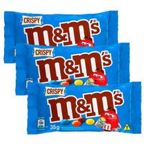 Kit 3 Chocolate M&M'S Crispy 35g