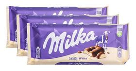 kit 3 Chocolate Milka Bubbly White 95g