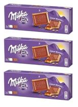 Kit 3 chocolate milka choco biscuit (150g)