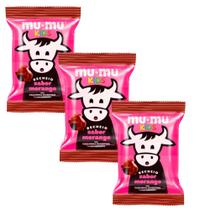 Kit 3 Chocolate Mu-Mu Kids Neugebauer Morango 15,6g