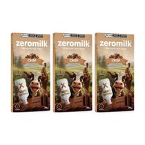 Kit 3 chocolate natural zero crisp 40% cacau 70g zeromilk Kit 3 chocolate natural zero crisp 40% cacau 70g zeromilk