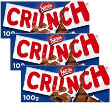 Kit 3 Chocolate Nestlé Crunch Importado da Espanha 100g