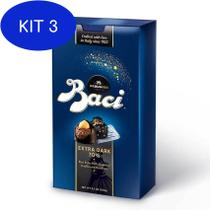 Kit 3 Chocolate Nestlé Perugina Baci - Extra Dark 70% Bijou