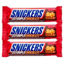 Kit 3 Chocolate Snickers Duplo Chocolate Mars 42g Kit 3 Chocolate Snickers Duplo Chocolate Mars 42g