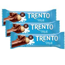 Kit 3 Chocolate Trento Milk Sabor Leite Coberto com Chocolate ao Leite 29g