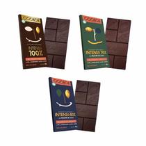 Kit 3 Chocolates Intenso Cookoa: 70%, 80%, 100% Cacau