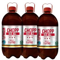Kit 3 Chopp Tupiniquim Red Ale Barrilete 1 Litro - Puro Malte