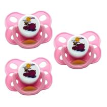 Kit 3 Chupetas Magnética Com Imã Embutido Para Boneca Reborn