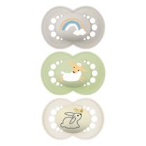 Kit 3 Chupetas Mam Day & Night Brilham No Escuro 6m+ Neutras Kit 3 Chupetas Mam Day & Night Brilham No Escuro 6m+ Neutras