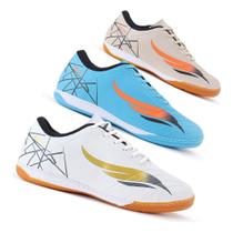 Kit 3 Chuteira Futsal Derten Spider Tênis Salão Quadra Indoor Costurada Original Lançamento