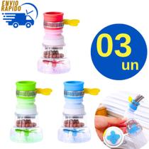 Kit 3 Chuveirinho Bico Extensor Giratória 360 Filtro De Água Arejador Flexível para Torneira Kit 3 Chuveirinho Bico Extensor Giratória 360 Filtro De Água Arejador Flexível para Torneira
