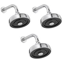 Kit 3 Chuveiros Acqua Plus Curvo 1990 C Std Cromado - Deca Kit 3 Chuveiros Acqua Plus Curvo 1990 C Std Cromado - Deca