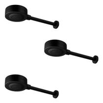 Kit 3 Chuveiros Technoshower Parede 012048ce Dn15 1/2 Onix
