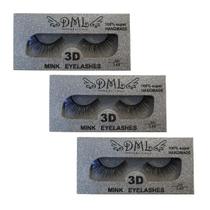 Kit 3 Cilios Postiços DML 3D L44