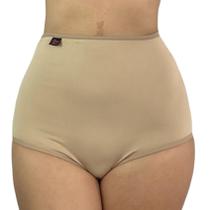 KIT 3 Cinta Calcinha Dupla Reforçada Cintura Alta Poliamida Lingerie