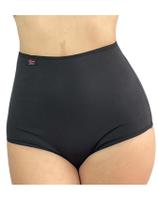 KIT 3 Cinta Calcinha Dupla Reforçada Cintura Alta Poliamida Lingerie