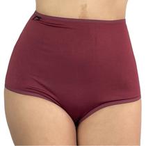 KIT 3 Cinta Calcinha Dupla Reforçada Cintura Alta Poliamida Lingerie