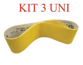 Kit 3 cinta de lixa 610x100 - 100