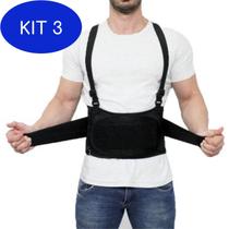 Kit 3 Cinta Para Proteção Coluna Tam P Ergonomica Dor Nas