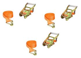 Kit 3 cintas catracas 1,5 t 4,5 m