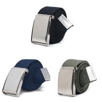 kit 3 cinto masculino correia lona largo fivela