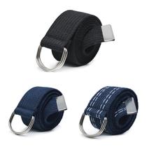 Kit 3 Cinto Masculino Correia Lona Largo Fivela Argola Sport
