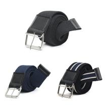 kit 3 cinto masculino largo lona fivela pino