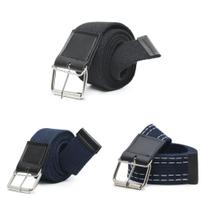 kit 3 cinto masculino largo lona fivela pino