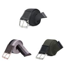 kit 3 cinto masculino largo lona fivela pino