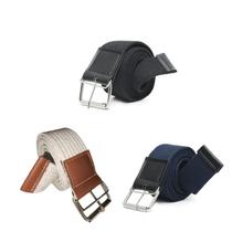 Kit 3 Cinto Masculino Lona Sport Largo Fivela Pino