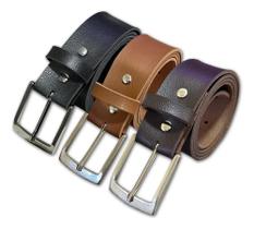 Kit 3 Cintos Social Masculino Do P Ao Plus Size Com Passante Kit 3 Cintos Social Masculino Do P Ao Plus Size Com Passante