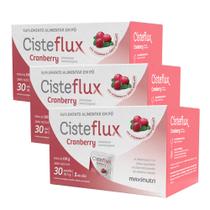Kit 3 Cisteflux Auxilia Sistema Imune 30 Saches 5g Maxinutri