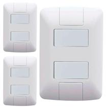 Kit 3 Cj 4X2 2 Interruptor Simples Tramontina Aria 6 A 250V Kit 3 Cj 4X2 2 Interruptor Simples Tramontina Aria 6 A 250V