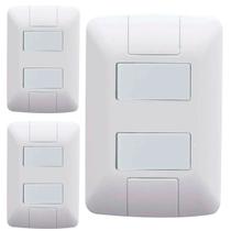 Kit 3 Cj 4X2 2 Interruptor Simples Tramontina Aria 6 A 250V