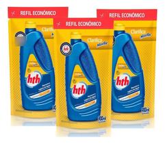 Kit 3 Clarificante Maxfloc Hth Para Piscinas - Refil 900ml