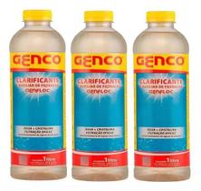 Kit 3 Clarificantes Genfloc 1l Genco