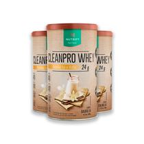 Kit 3 CleanPro Whey Baunilha Nutrify 450g Kit 3 CleanPro Whey Baunilha Nutrify 450g