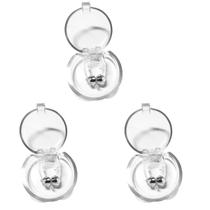 Kit 3 Clip Nasal Anti Ronco Magnético Com Imã Apneia Nariz
