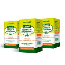 Kit 3 Cloresil Cloreto Magnésio 500mg 100 Cápsulas Maxinutri