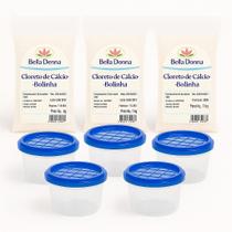 Kit 3 Cloreto De Cálcio Bolinha + 5 Potes Vazios Kit 3 Cloreto De Cálcio Bolinha + 5 Potes Vazios