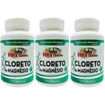 Kit 3 Cloreto de Magnésio 360 Cápsulas - Rei Terra