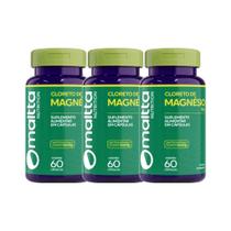 Kit 3 Cloreto De Magnésio P.A. 60 Cápsulas - Maltta