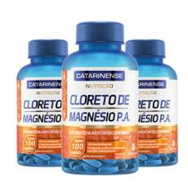 Kit 3 Cloreto de Magnésio P.A. Catarinense 100 comprimidos Kit 3 Cloreto de Magnésio P.A. Catarinense 100 comprimidos