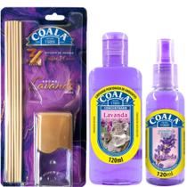 Kit 3 Coala Essências Odorizante Difusor Limpador Perfumado de Ambientes Lavanda