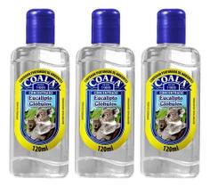 Kit 3 Coala Limpador Concentrado Eucalipto Glóbulos 120ml Kit 3 Coala Limpador Concentrado Eucalipto Glóbulos 120ml