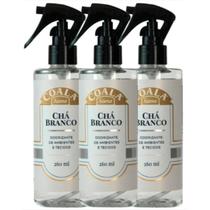 Kit 3 Coala Odorizante De Ambiente Tecidos Chá Branco 260ml Kit 3 Coala Odorizante De Ambiente Tecidos Chá Branco 260ml