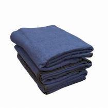 Kit 3 Cobertores Guaratingueta Castor Solteiro Azul Marinho