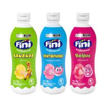 Kit 3 Cobertura para Sorvete Calda Fini 1kg - Beijos, Dentadura e Bananas